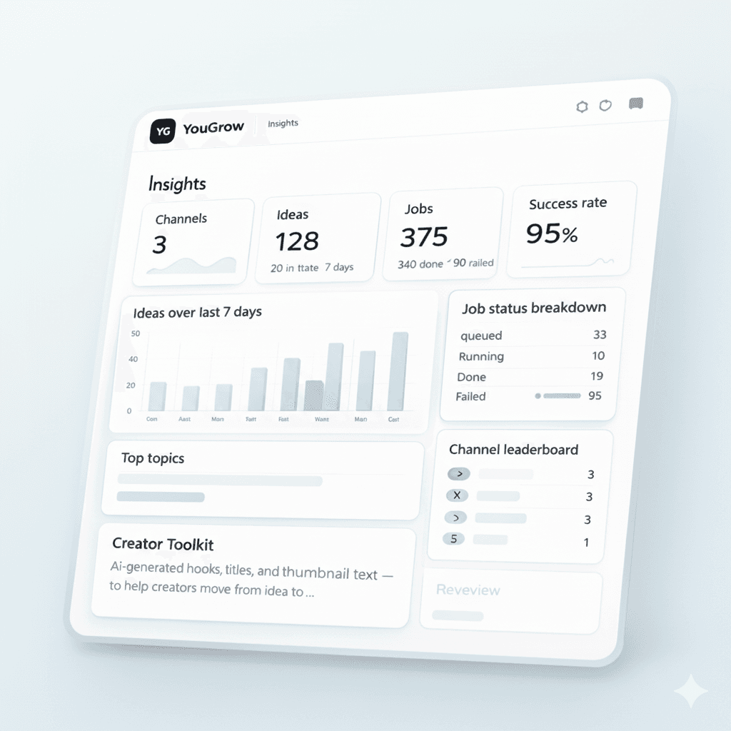 YouGrow insights dashboard preview